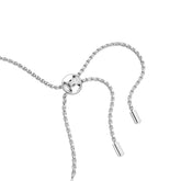 Matrix Tennis bracelet, Mixed round cuts, White, Rhodium plated